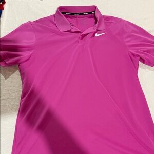 Nike Pink Dri-FIT Golf Shirt